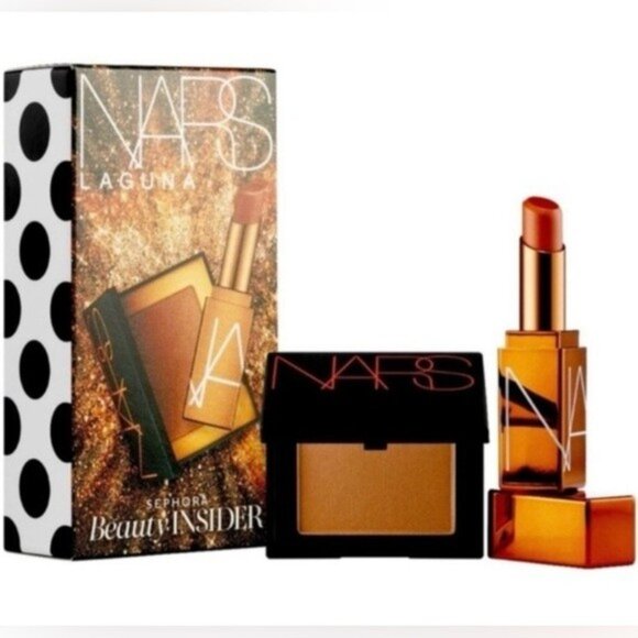 Nars Laguna Bronzer Powder and Afterglow Lip Balm 2-Pc Travel Size Set - Picture 1 of 7